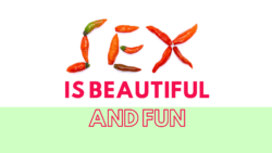 Healthy sex life - graphic showing sex spelled by chiili peppers 