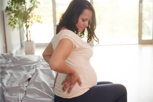 Pregnant lady with serious back pain